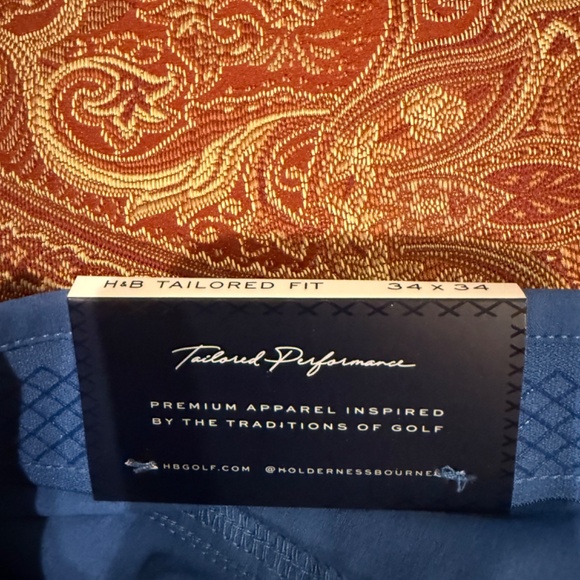 Holderness & Bourne Men's Size 34x34 The Parker Pant Maidstone Blue MSRP $165 - Picture 5 of 7